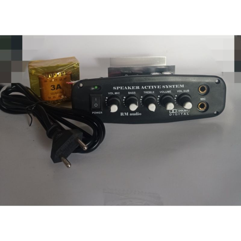 Kit Power Speaker Aktif Mono + Trafo 3A