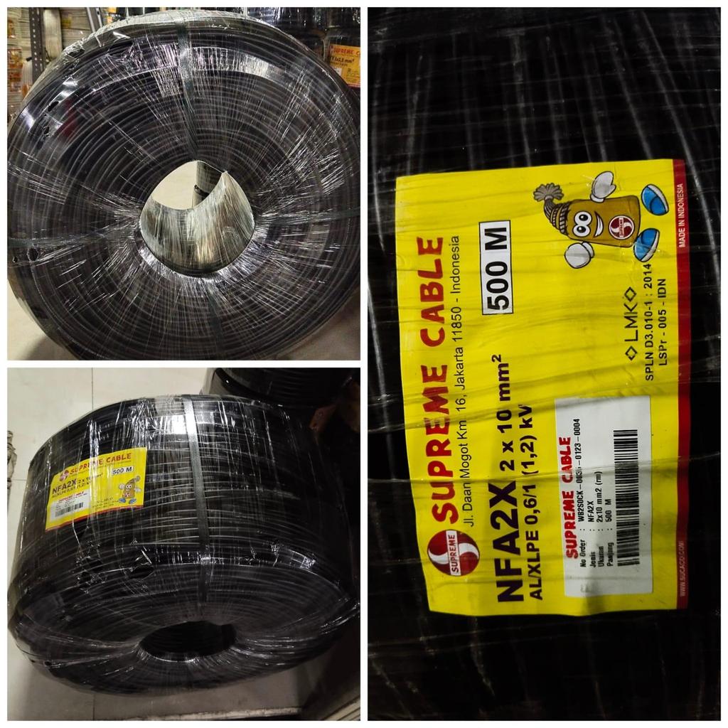 KABEL TWIST SR PLN NFA2X 2X10MM 2X10 MM SUPREME ROLL@100M METER
