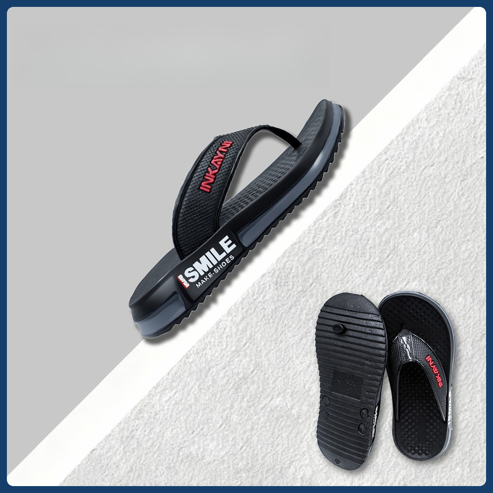 Inkayni Sandal Anak Laki Laki Sandal  Size-30-35 Jepit Karet EVA Lentur Elastis Motif Sporty sandal 