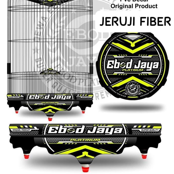 SANGKAR MURAI JERUJI FIBER EBOD JAYA PVC 3D NO 2 KOMPLIT