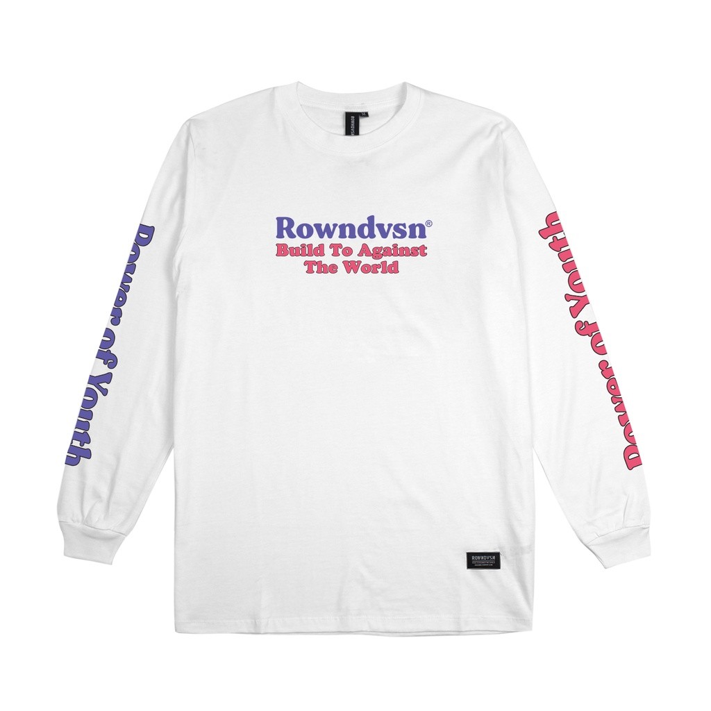 Rown Division Official Longsleeve - Rown Division Kaos Panjang Rexxy White