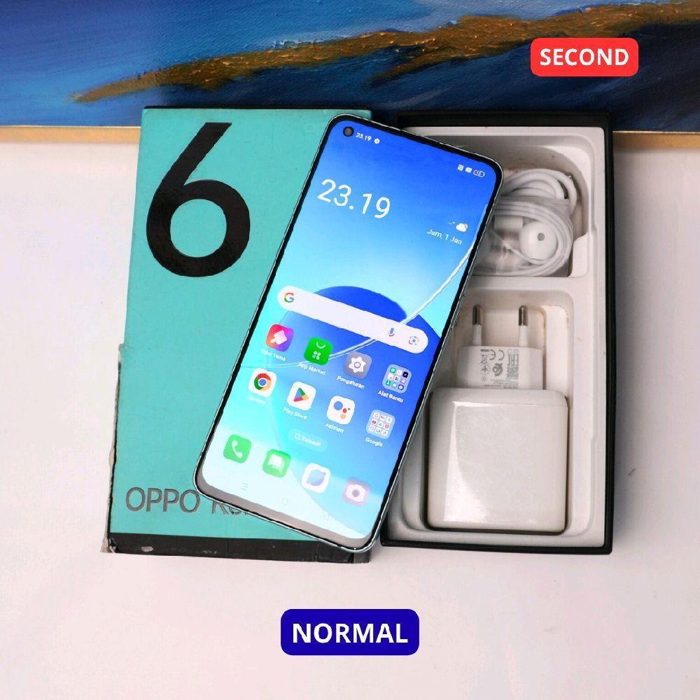 OPPO RENO 6 8/128 GB (5G) MINUS HP SECOND ORIGINAL SINAR MUTIARA CELL