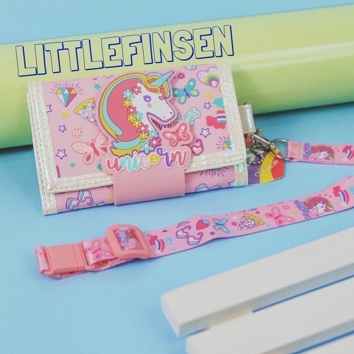Dompet anak tali/dompet anak tali panjang/dompet unicorn - Unicorn face