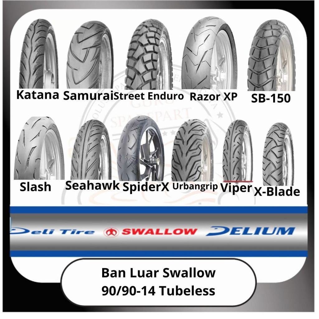 Ban Luar Swallow Tubeless 90/90-14
