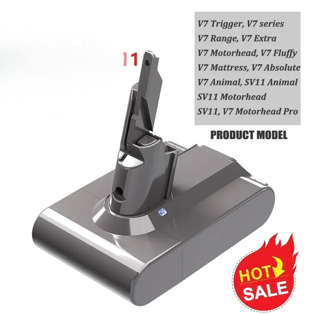 6.0Ah/8.0Ah Replacement battery for Dyson V6 V7 V8 V10 Series SV12 DC62 SV11 sv10 Handheld Vacuum Cl