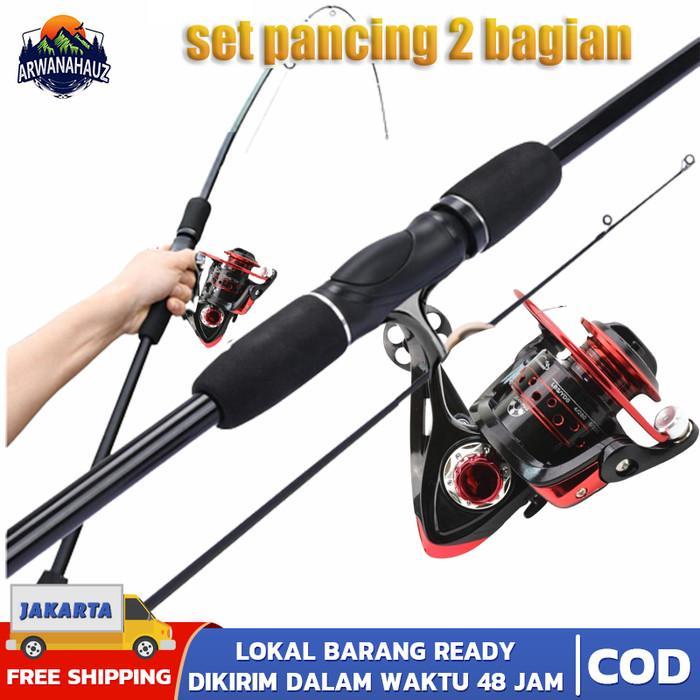 (COD) pancing 1 set lengkap kuat / pancing casting full set / joran - 1.8m, LK3000