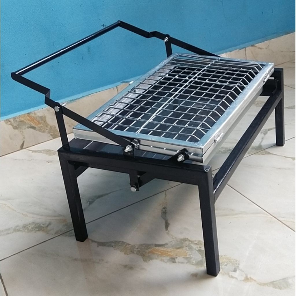 Panggangan arang putar/Panggangan  ayam/sate/ikan/Model putar manual Estetik minimalis modern DISKON