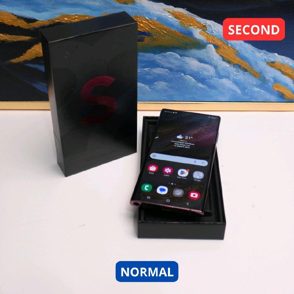 SAMSUNG S22 ULTRA 12/256 GB HP SECOND ORIGINAL SINAR MUTIARA CELL
