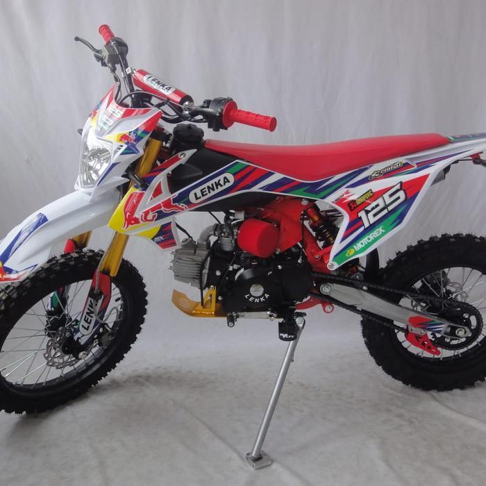 MOTOR MEDIUM TRAIL LENKA MXGP 125 MANUAL KOPLING 125CC 4TAK - Merah - Merah