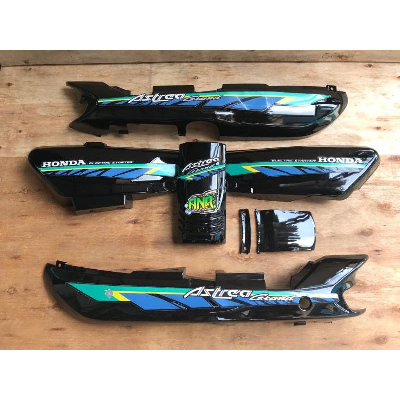 Paket Cover Body Bodi Astrea Grand Legenda Impressa Body Astrea Grand Sabit Hijau Biru