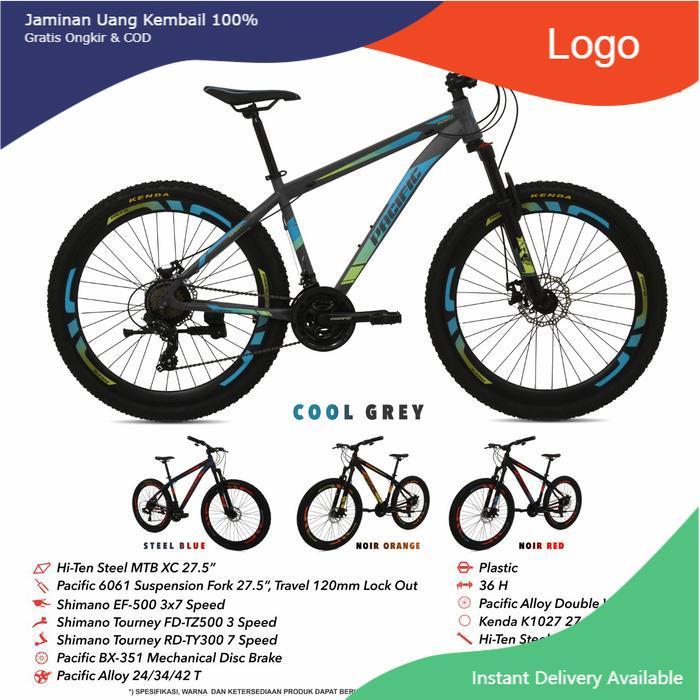 sepeda gunung mtb 27.5 pacific invert 100 vt