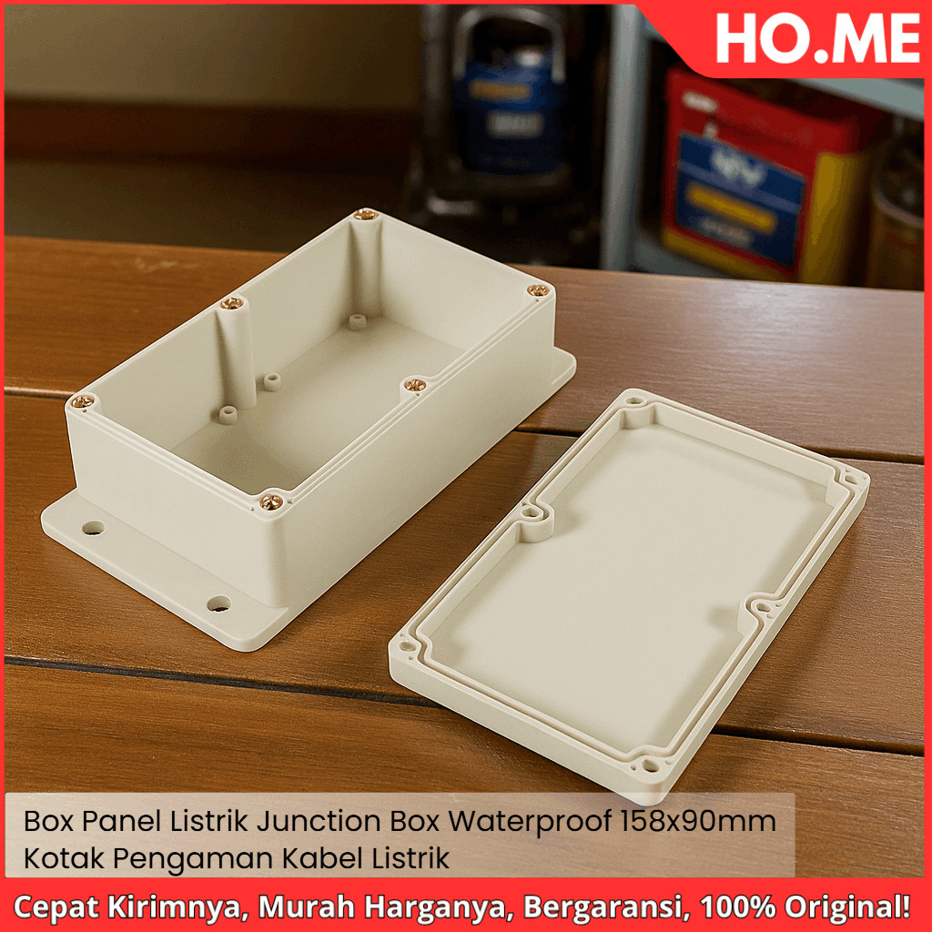 [HO.ME] Box Panel Listrik – Junction Box Waterproof 158x90mm – Kotak Pengaman Kabel Listrik
