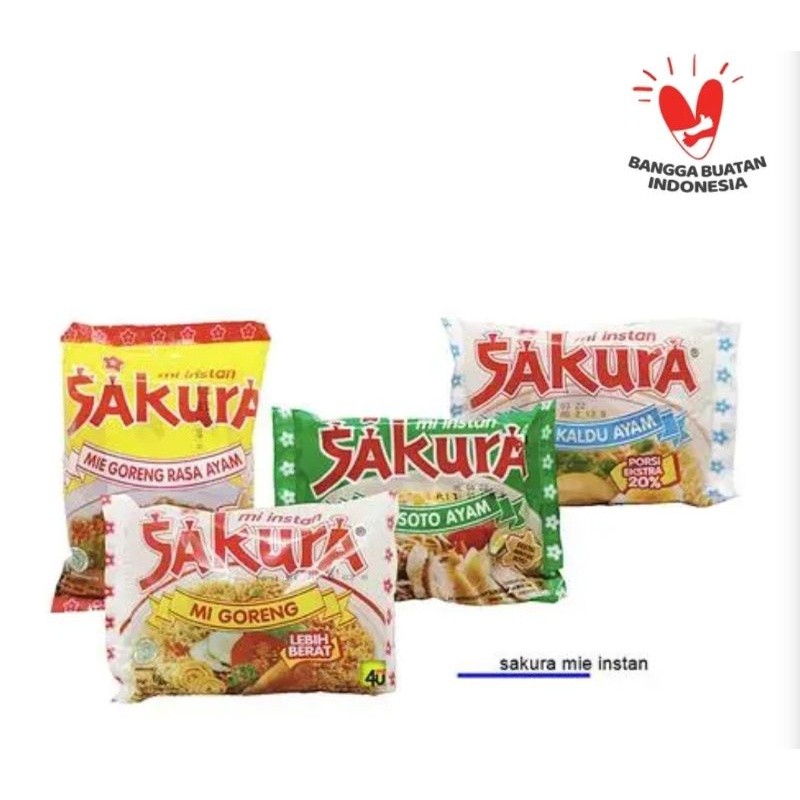 SAKURA MIE SOTO AYAM/GORENG AYAM 60g - ABH