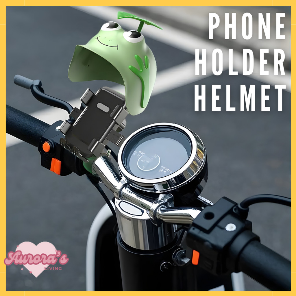 [Aurora] Phone Holder Motor Helm Katak – Dudukan HP Anti Goyang untuk Stang Motor