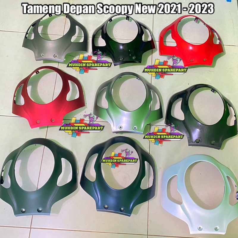 Cover Tameng Panel Body Depan Scoopy New K2F 2021 - 2023 Original
