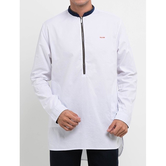 Kemeja Koko Kurta Ezar Putih by EMBA