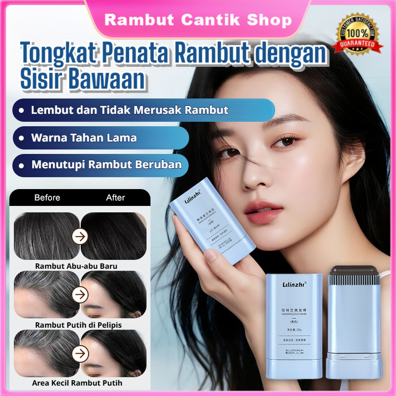 Stik Pewarna Rambut Hitam Ajaib dari Jepang / Menutupi Uban Secara Instan / Tahan Air dan Keringat, 