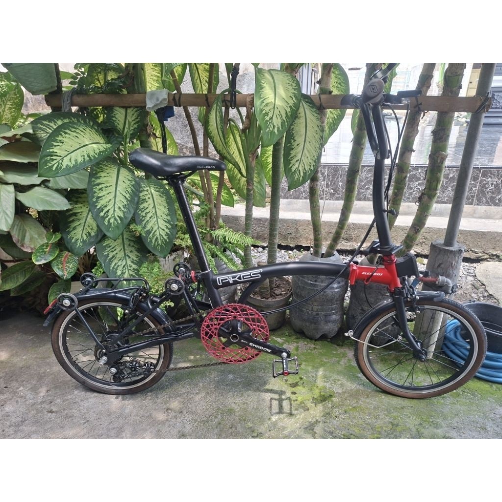element pikes 8s trifold sepeda lipat tiga