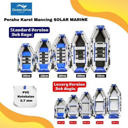 PERAHU KARET Mancing Solar Marine Bahan PVC Tebal ( ORIGINAL )