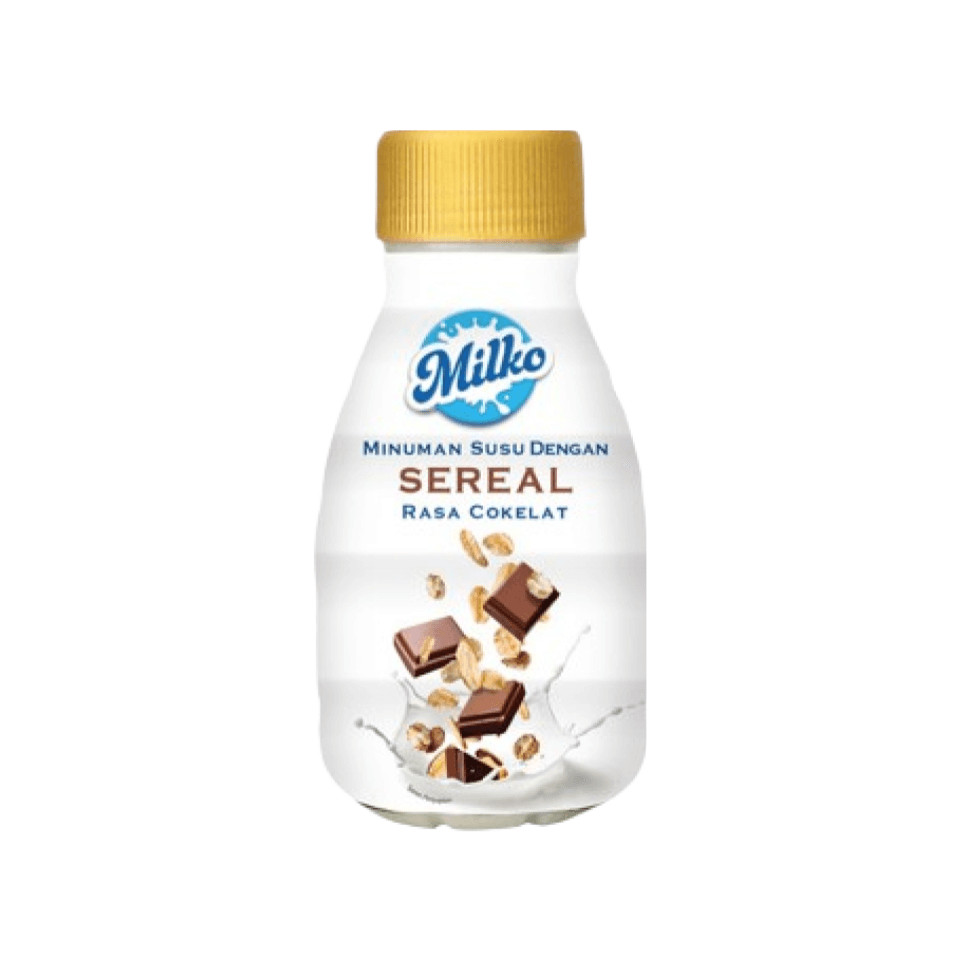 Milko Susu Sereal Cokelat Botol 200 ml