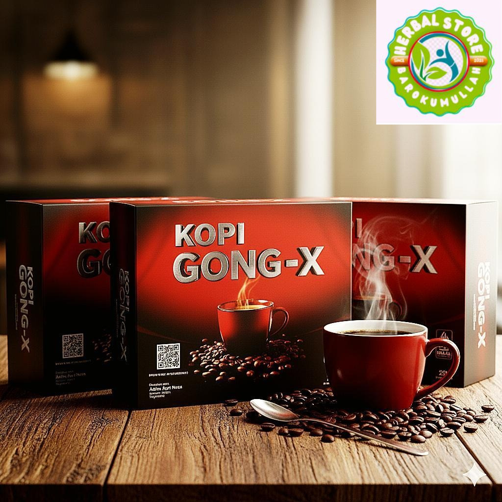Kopi Gong-X Original isi 10 sachet BPOM Robusta Bubuk Asli Susu Kapulaga