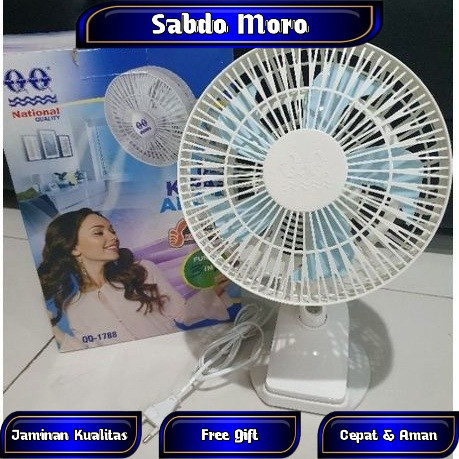 Kipas Angin Jepit QQ 8inc Clip Fan QQ1788 QQ 1788 QQ-1788 3in1 Kipas National Quality