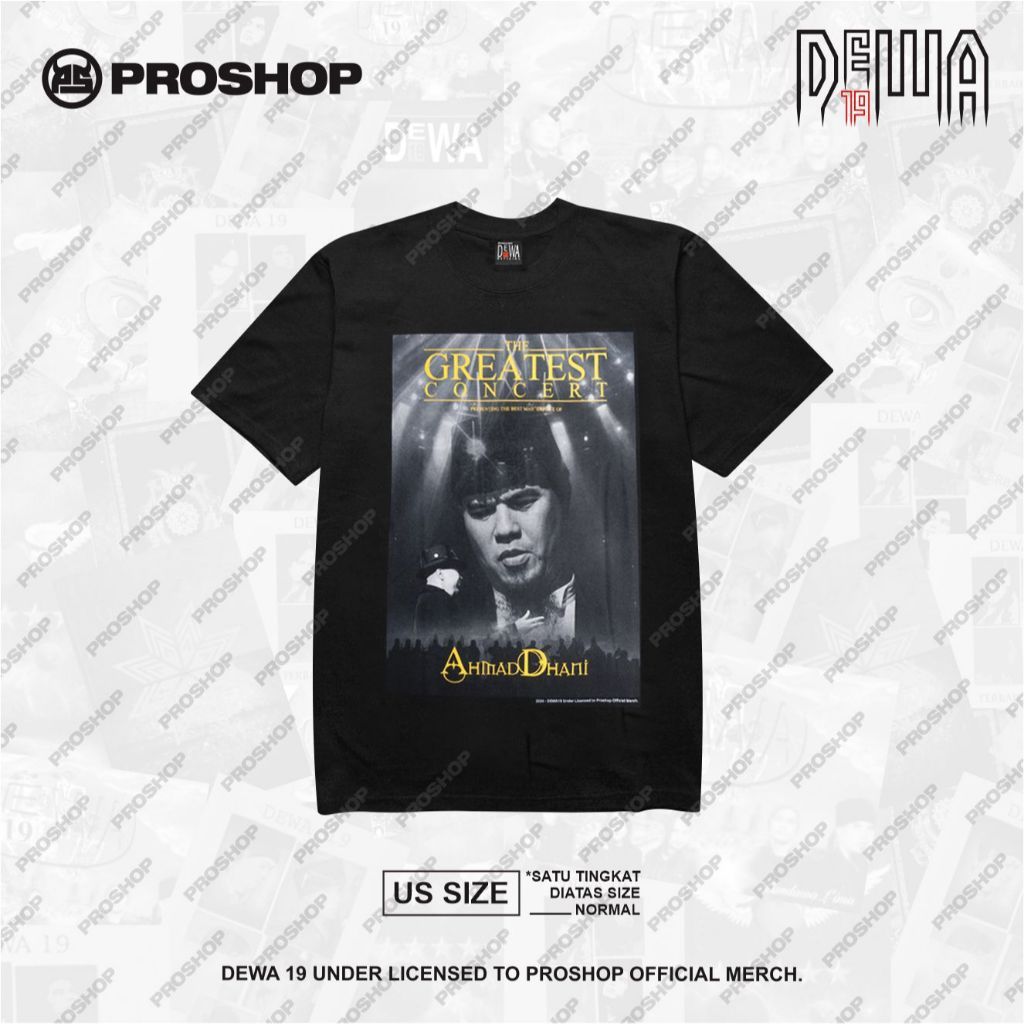 Proshop | Mahakarya ADP Dewa 19 Tshirt | Kaos Pria Kaos Distro | Hitam | Original Tee