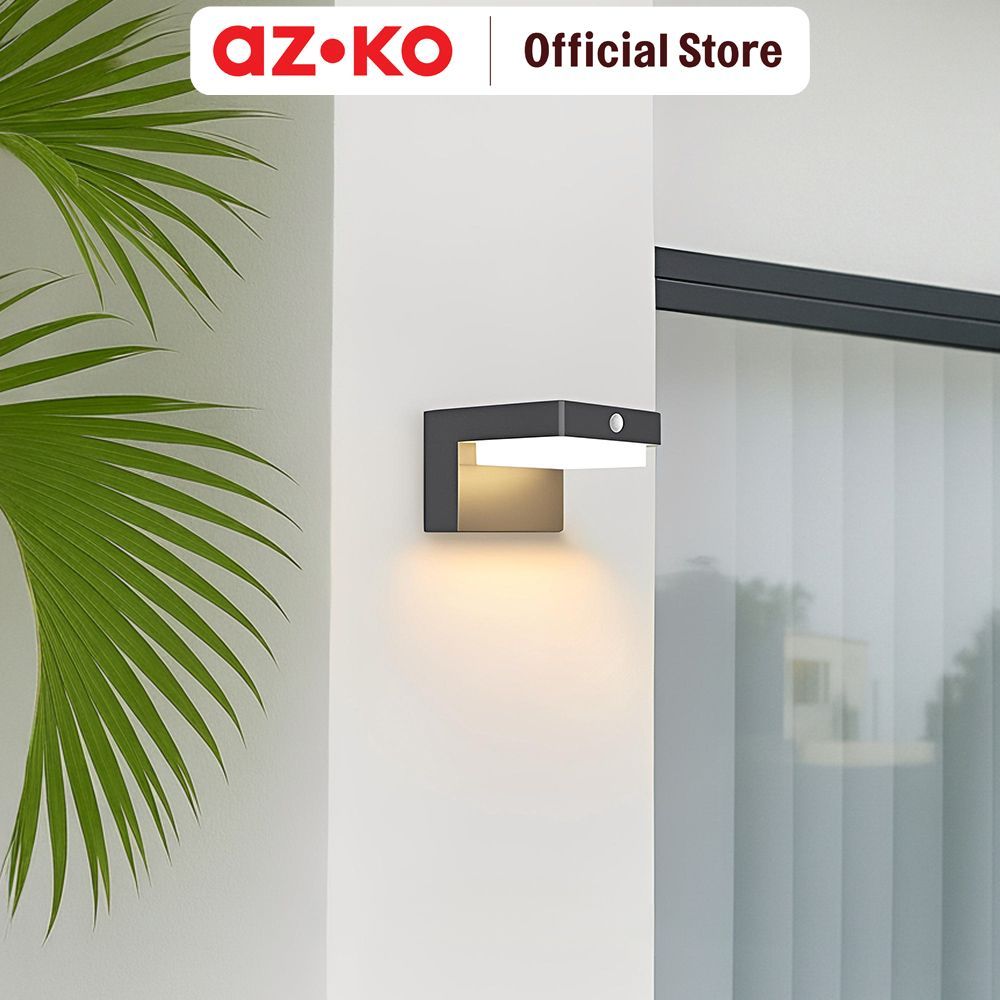 Azko Krisbow Nebula Lampu Dinding Outdoor 400 Lumens 3000K Lampu Luar Rumah Wall Lamp Waterproof Lam