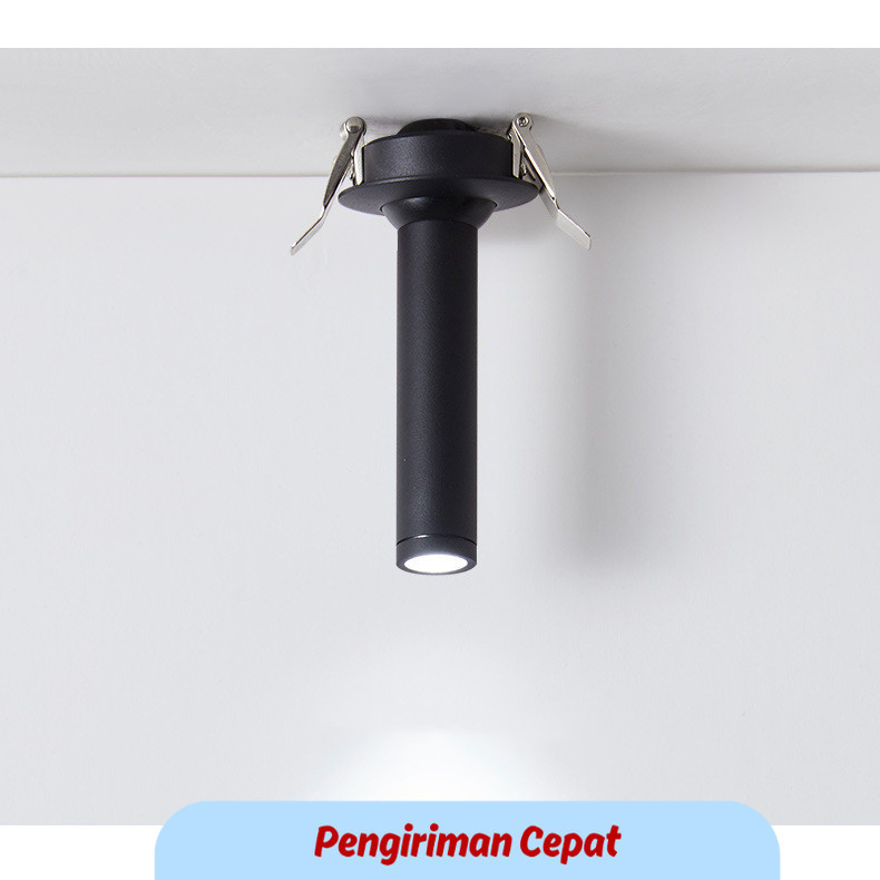 PCP Rotatable Angle Bedroom Ceiling Lamp, Black / White Long Tube for Ceiling Light, 10W, Kitchen TV