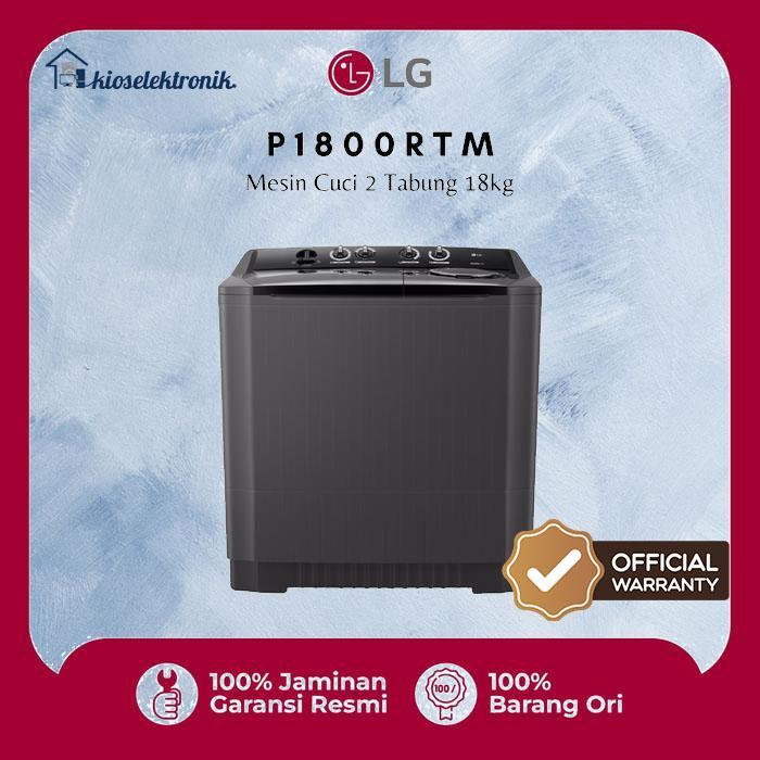 Mesin cuci LG 2 tabung 18 kg P1800RTM / P 1800 RTM / P 1800RTM / P1800 RTM