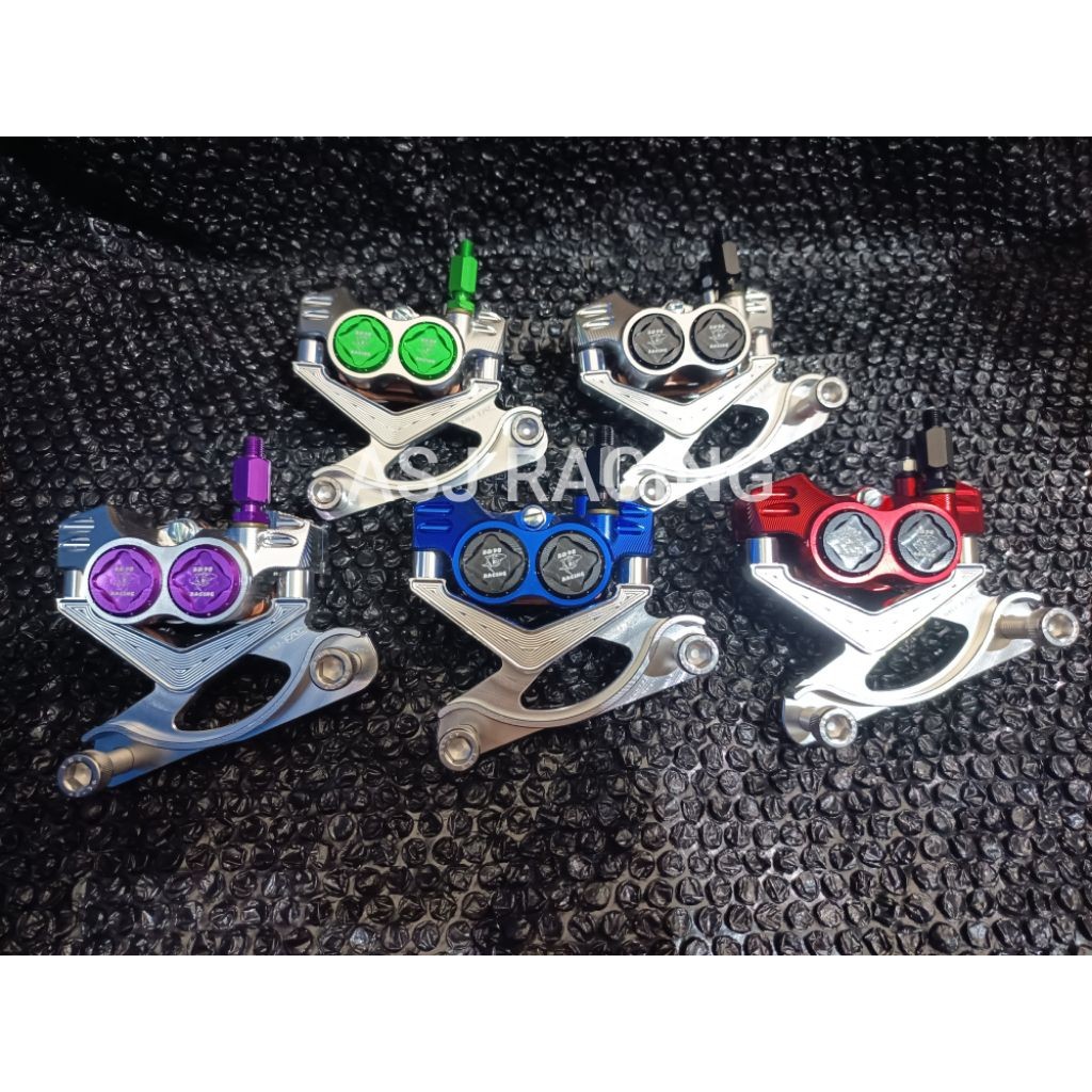 PAKET KALIPER FORMULA 4 PISTON MIO SMILE. MIO SOUL. XEON. MIO SOUL GT. JUPITER MX OLD/NEW. VEGA ZR. 