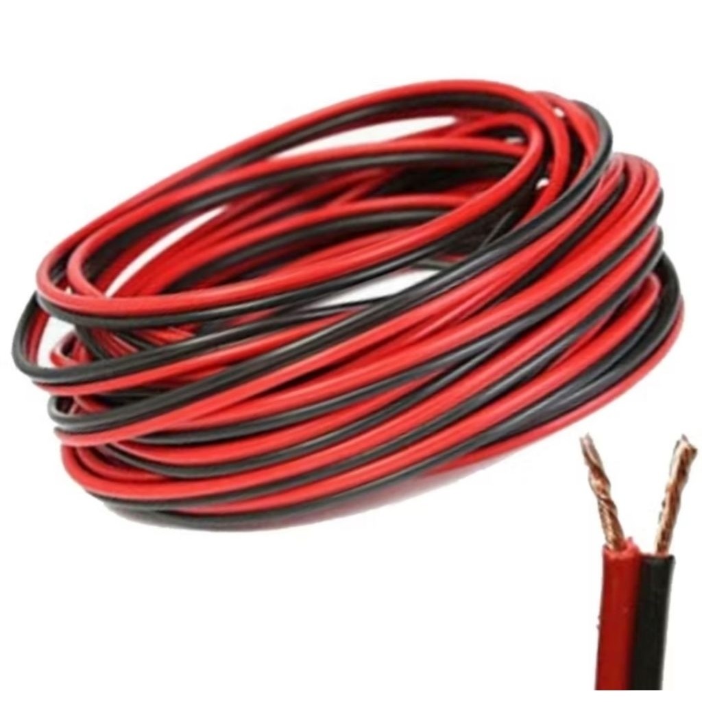 Kabel isi 2x10, Kabel Strip Kabel Led Kabel Serabut kabel NYZ 2x10 ELECTRON Kabel Murah Meter Merah 