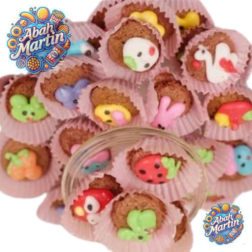 AM Kue Brownies Karakter 100gr Brownies Karakter Lucu Cookies Karakter Brownies Mini Kering Karakter