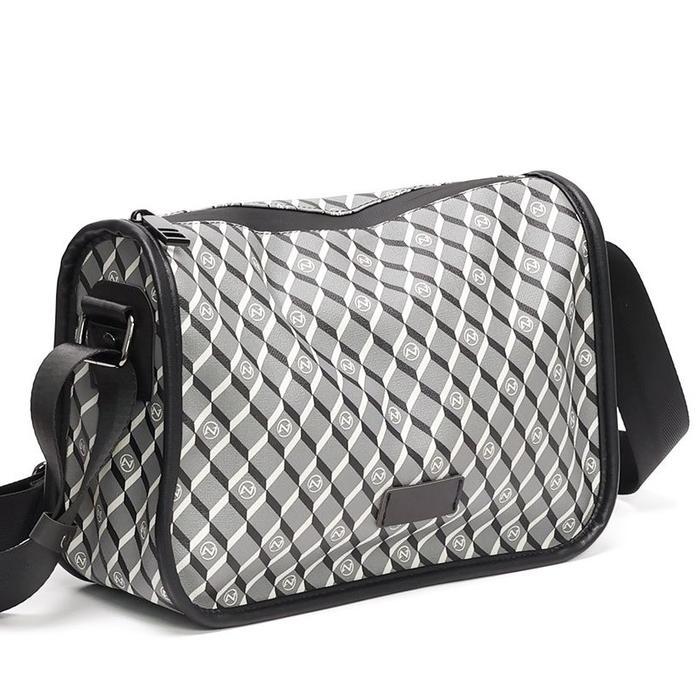 Leather Concept SONIC Tas Selempang Pria Kulit Tas Kulit Cowok Tas Pria Tas Jalan Putih - Putih