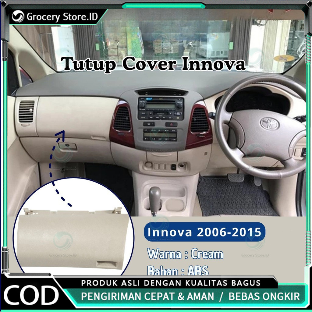 Tutup Laci Dashboard Cover Laci Atas Innova Untuk Toyota Innova 2006 - 2015