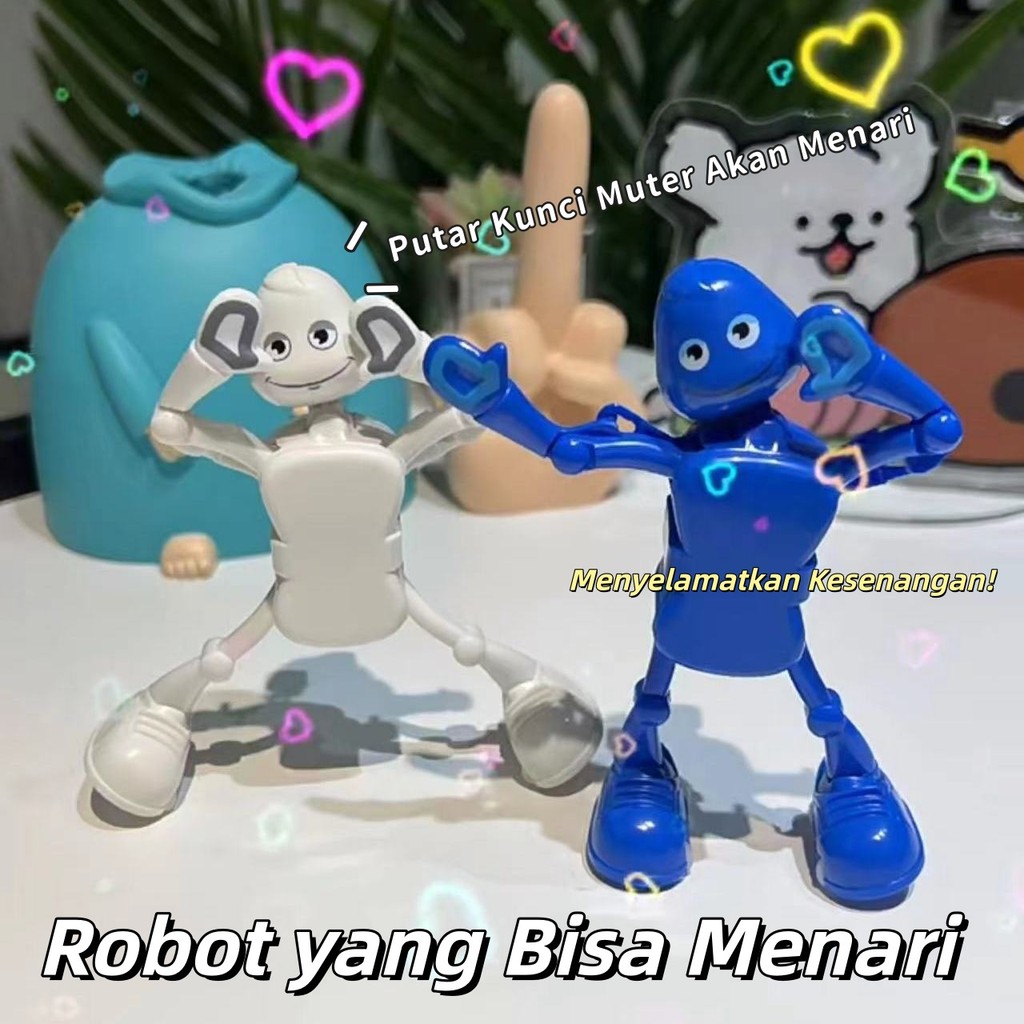 Robot Menari Mainan/Robot Manusia Menari Kecil/Mainan Anak Dance Robot,Robot jarum jam berputar mena