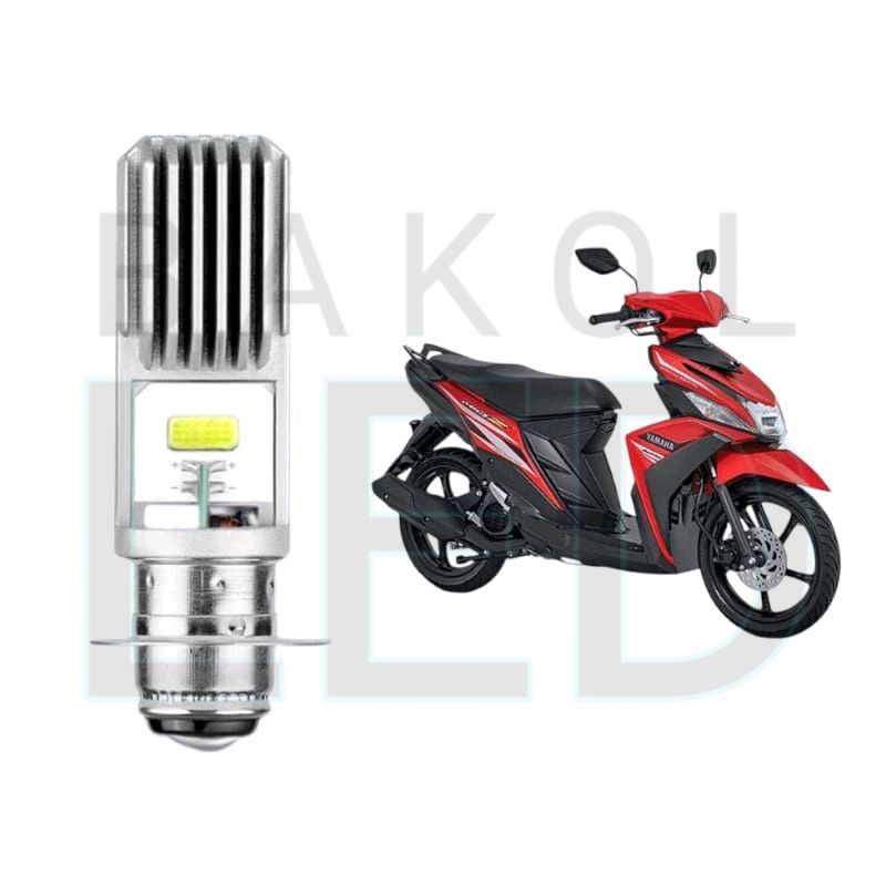 1pcs Lampu depan LED H6 COB motor Yamaha Mio Z BL