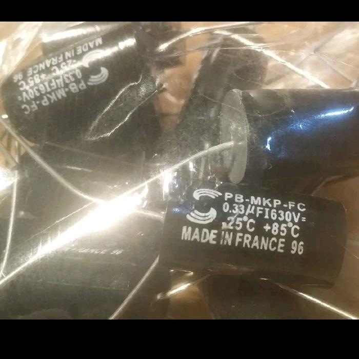Capacitor MKP 0.33 0.33uF 330nF 330n 330 nf 630v Solen made in France BERKUWALITAS...