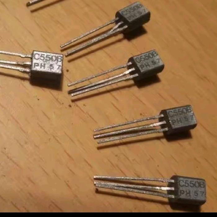 Transistor BC 550B BC 550 B C550 B BC550B putih original Philips NOS BERKUWALITAS...
