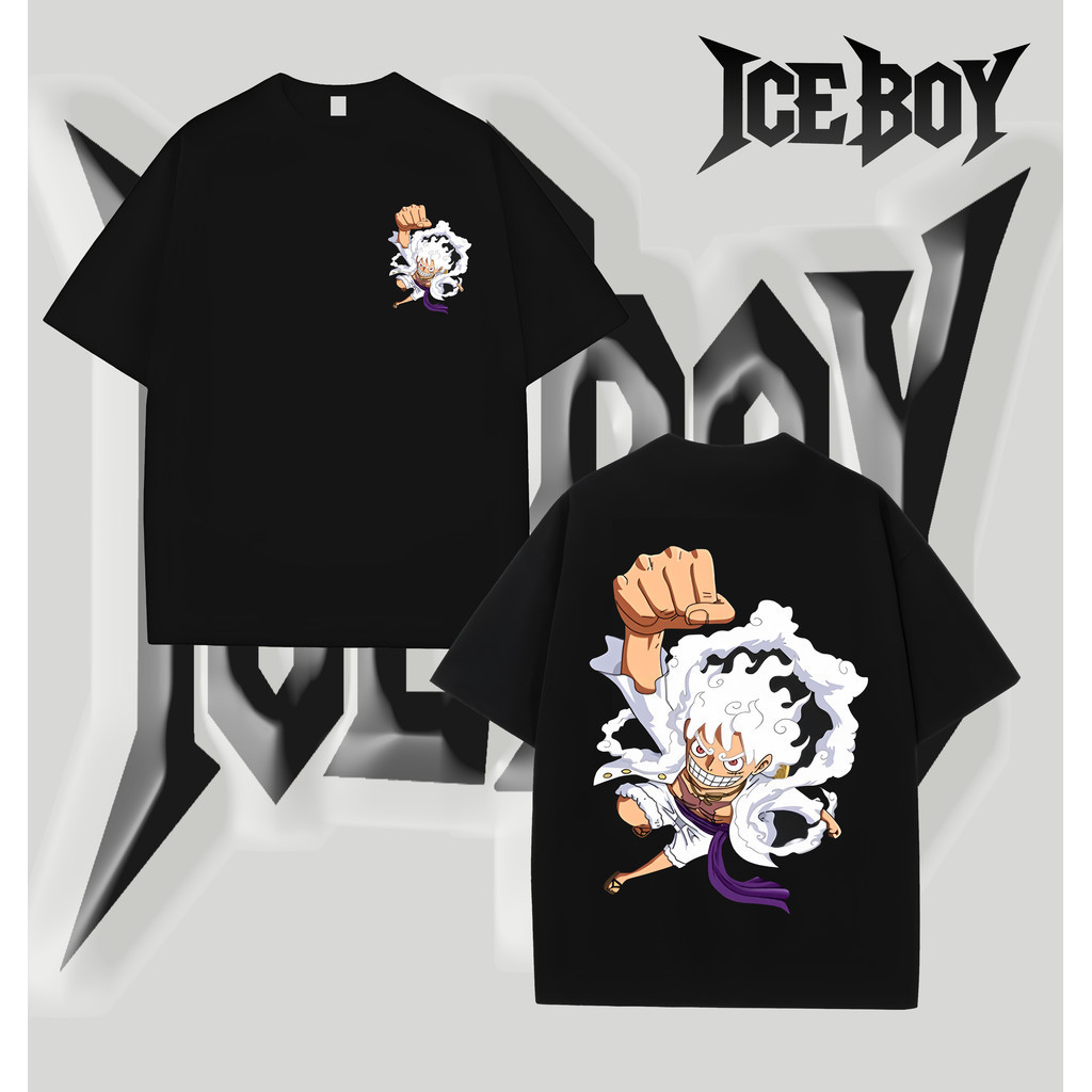 Trendy pria mode lengan pendek t-shirt, anime kartun topi rambut putih bentuk, sangat bagus untuk me