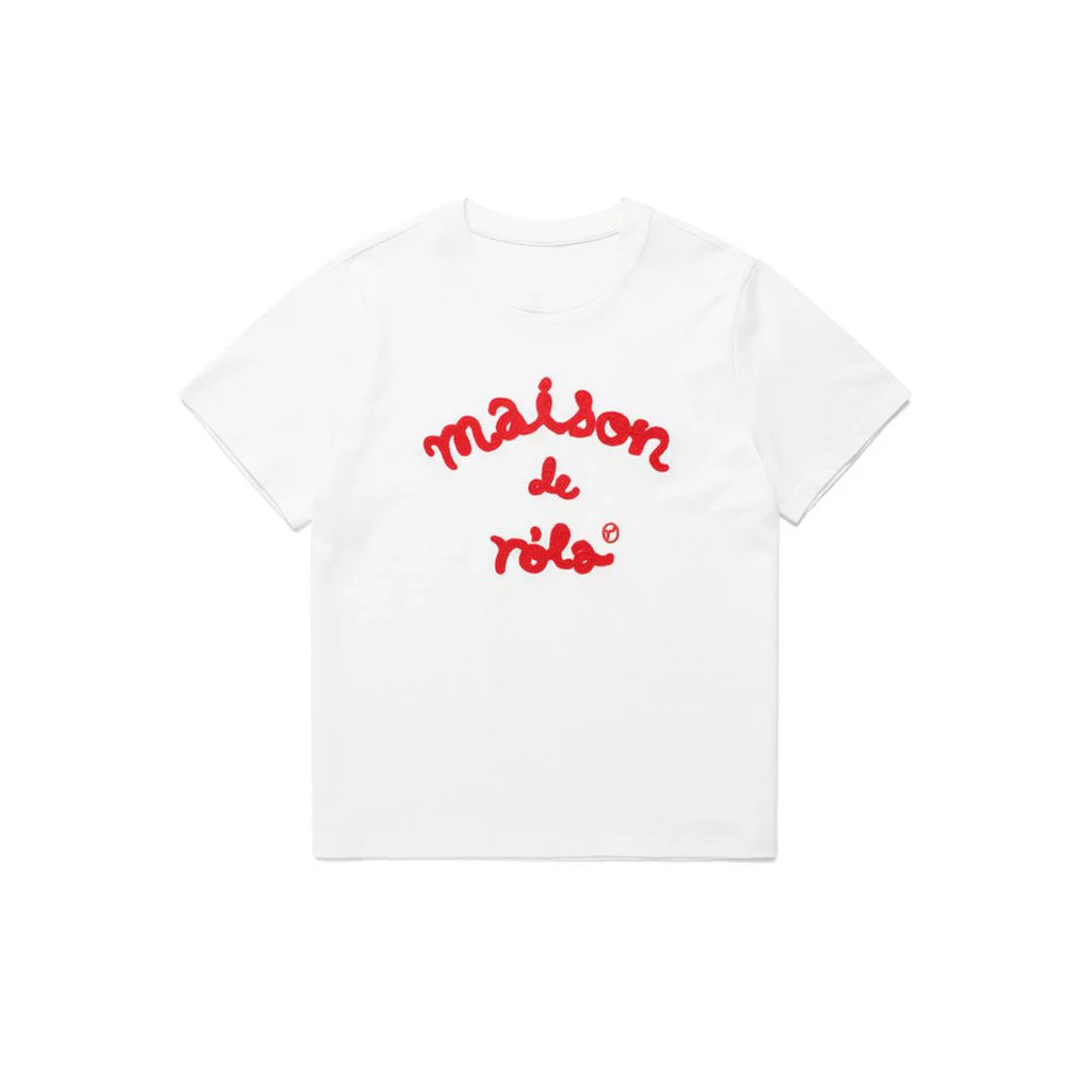 [DEFECT SALE 329] rolarola Maison De Rola Embroidery T-Shirt White size M