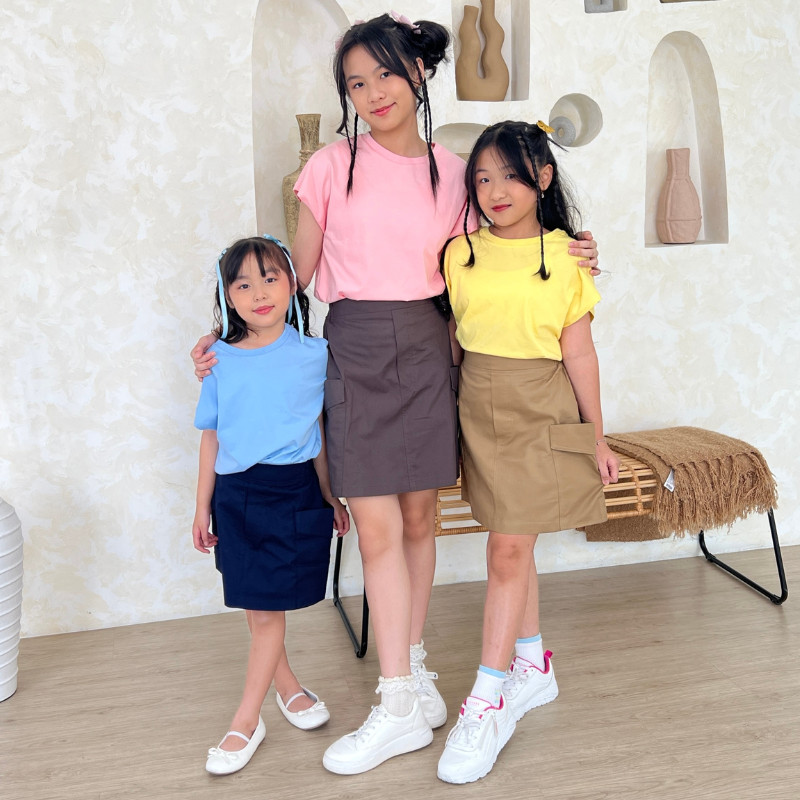 Queenkids - Tiara Set - Setelan Rok Anak Perempuan - Setelan Rok Korea