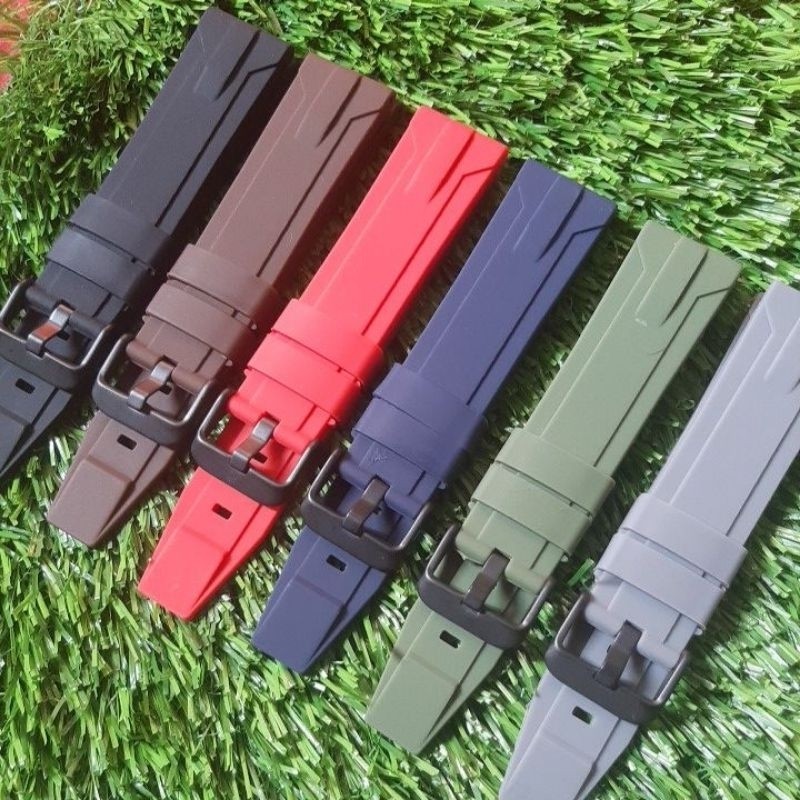 Strap Tali Jam Tangan Karet Silicone Alexander Christie Expedition 22mm 24mm Universal