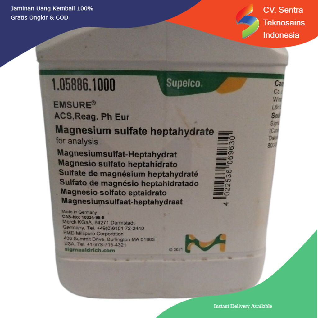 Magnesium sulfat heptahydrate/MgSO4.7H2O ecer 1 gr