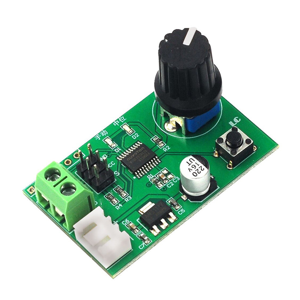 DC 5V-9V Dual annel Servo Motor Drive Module Controller Debugger for SG90/MG995/MG996 Robot Servo Co