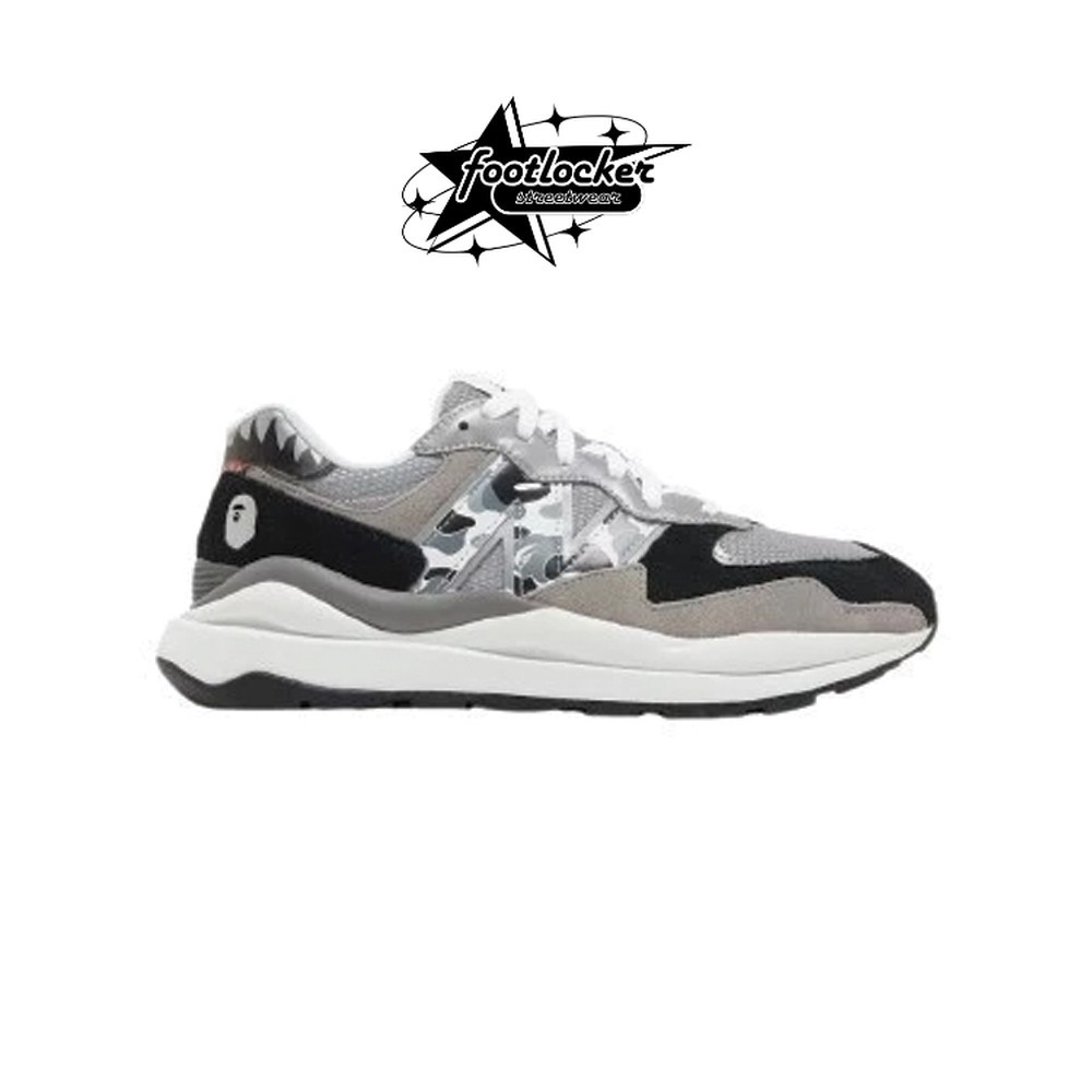 Sepatu New Balance Bape X  M5740BAP Black Grey  Original   Unisex