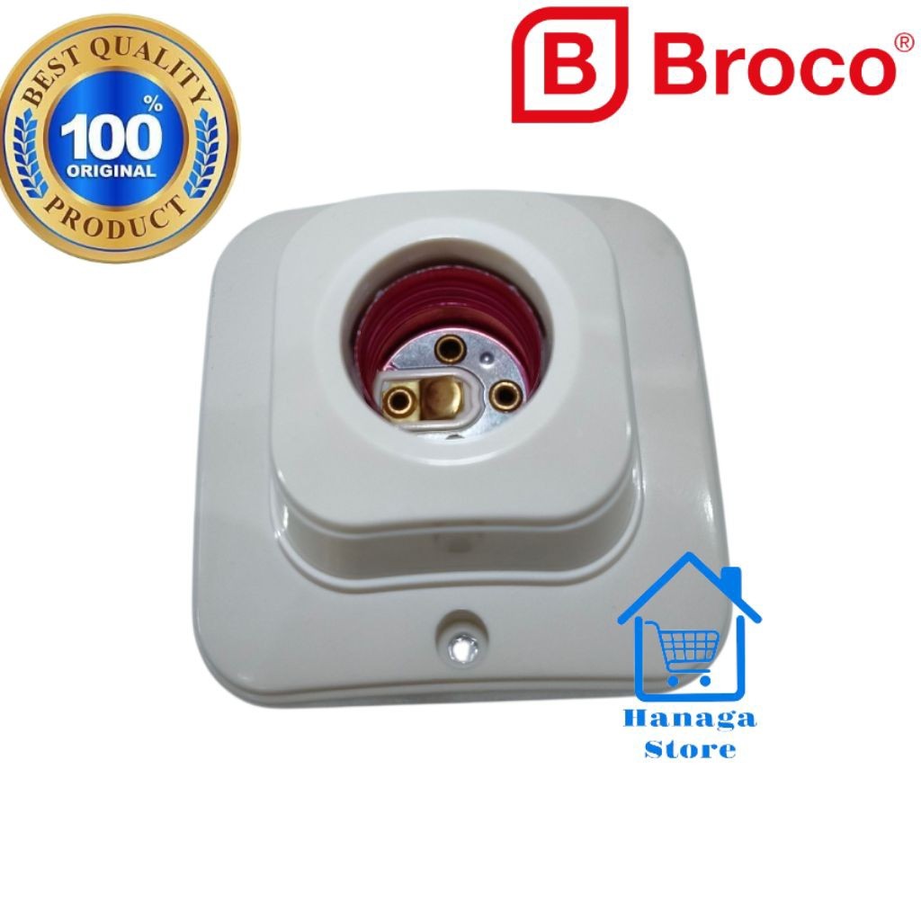 Broco 1211 Fitting Lampu/Plafon Broco Oval
