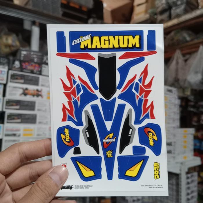 DECAL MINI 4WD CYCLONE MAGNUM / STICKER TAMIYA CYCLONE MAGNUM PREMIUM by Mixmaxtoys