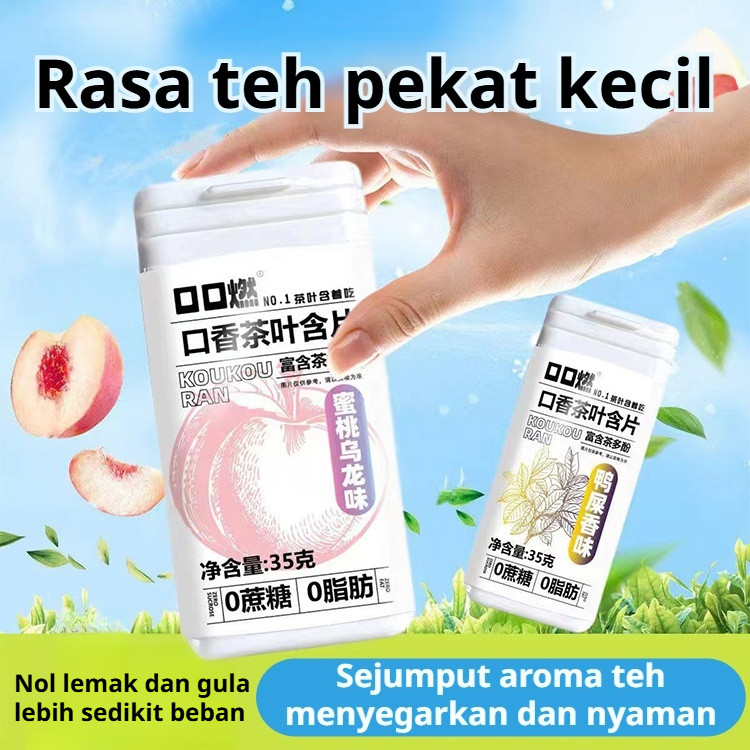 Hilangkan Bau Mulut Instan Permen Herbal Teh Alami Penghilang Bau Mulut & Penyegar Napas - Permen Te