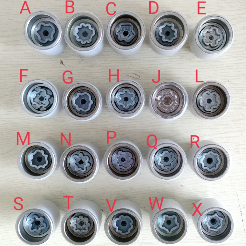 Car Tire Anti-Theft Screw Sleeve Key For Au A6 A4 A3 A5 A7 A8 Q2 Q3 Q5 Q7 Q8 Automobiles Parts Acces
